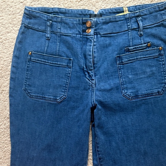Anthropologie Dark Blue Flare Jeans - Picture 2 of 10